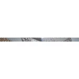 Бордюр Laparet Берген стеклянный серый 3,5х60 см