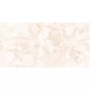 Плитка настенная декорированная Cersanit Fresco рельеф цветы светло-бежевый 29,7x60 см