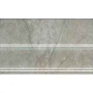 Плинтус Kerama Marazzi Кантата серый светлый глянцевый FMB033 25x15 см