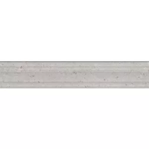 Бордюр Kerama Marazzi Риккарди серый светлый матовый структура обрезной BLF010R 40x7,3 см